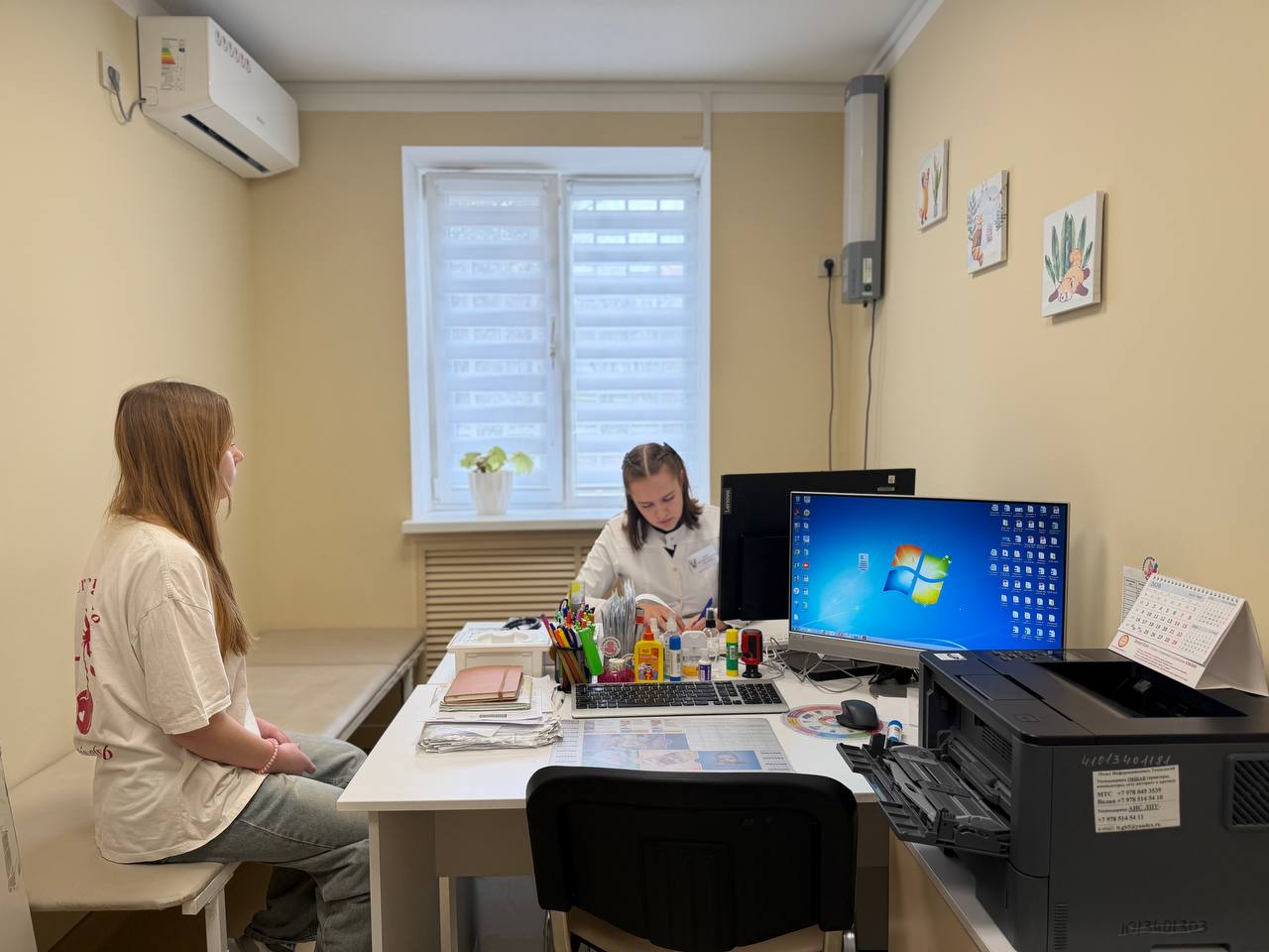 В детской поликлинике на проспекте Гагарина работает молодой врач-педиатр Анастасия Павлюк