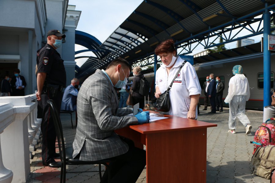 Пассажиров поезда «Санкт-Петербург – Севастополь» протестировали на COVID-19