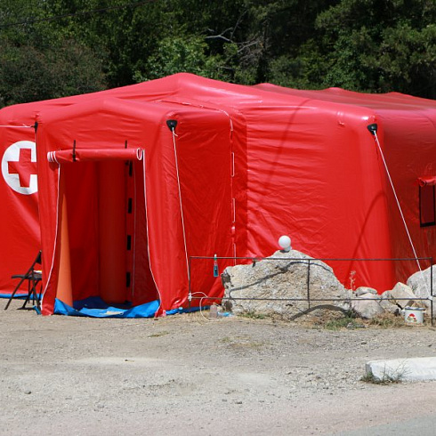 На въездах в Севастополь установлены новые медицинские модули для тестирования на COVID-19