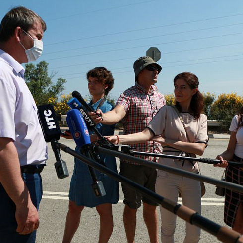 На въездах в Севастополь установлены новые медицинские модули для тестирования на COVID-19