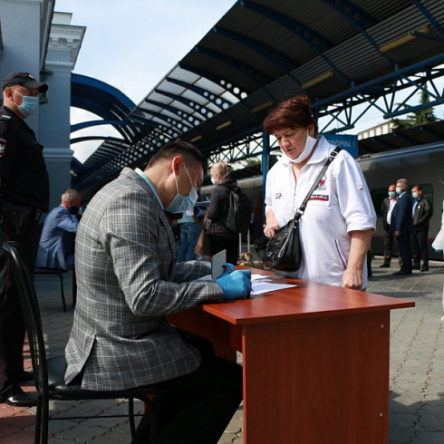 Пассажиров поезда «Санкт-Петербург – Севастополь» протестировали на COVID-19